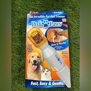 Pedi Paws Dog Nail Grinder Professional Style Dog Grooming Uses Filing Wheels